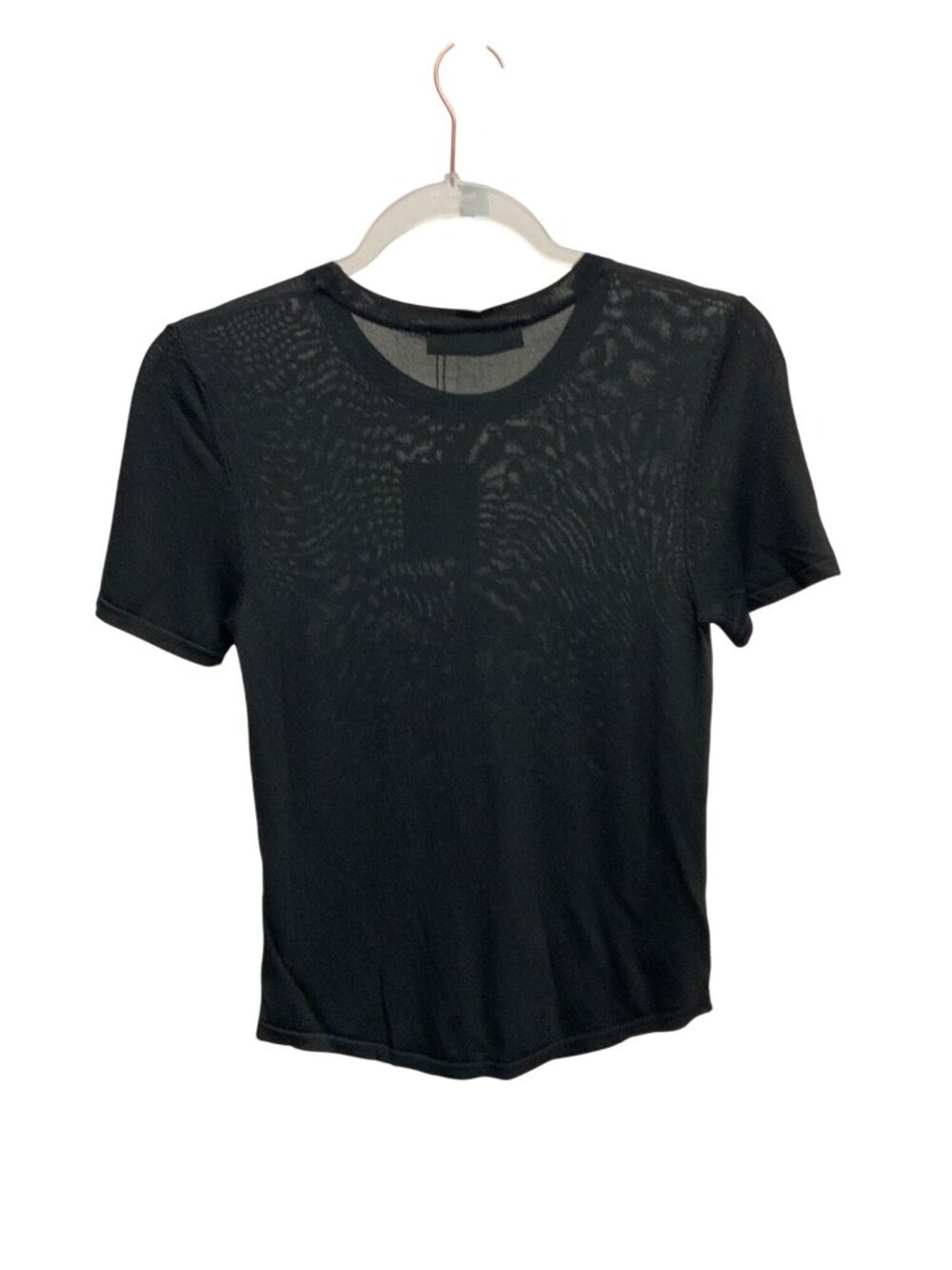 Zara Sheer Black Fitted Top
